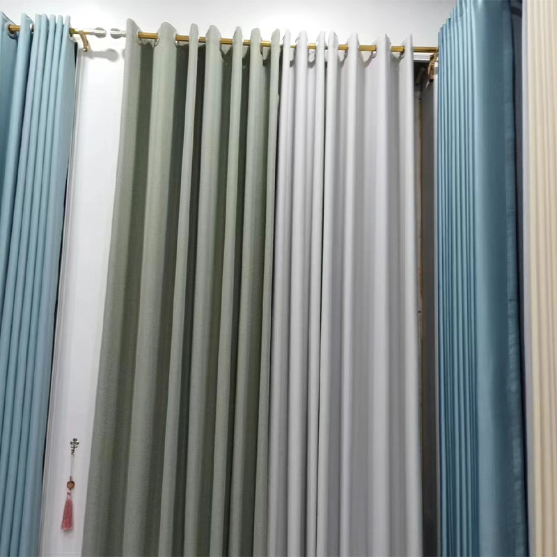 buqiu Curtain 7 Full shading curtains, modern simple sunshade fabric, light luxury cotton and linen curtains