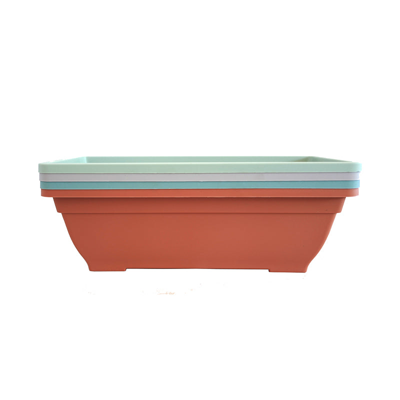 lvxing Rectangular pots Balcony flower pots planting pots rectangular plastic long flower pots planting pots (price please ask customer service)