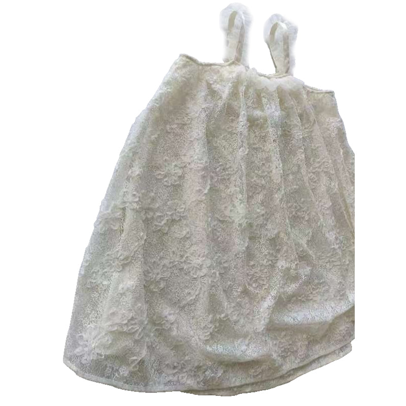 kanghua Multi-layer mesh halter dress