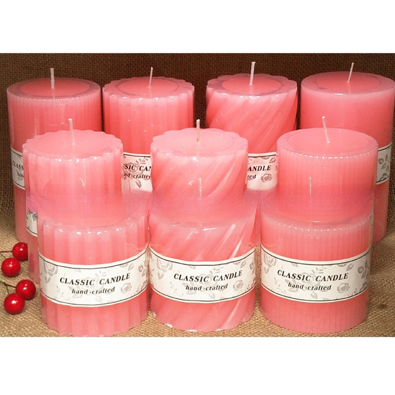 juhui Cylindrical Wax Pillar Wedding Wedding Candles Decorative Ambiance Props (ask customer service for price)