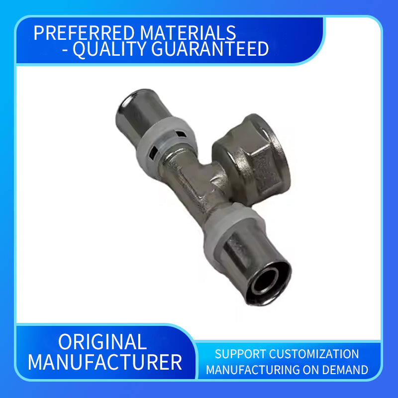 wuling Factory direct HVAC compressed copper pipe fittings brass fittings 10mm 12mm 14mm size forging technology model header(ask customer service for price)