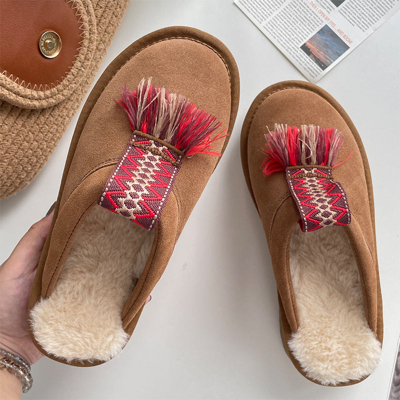 zhenai mules with tassels