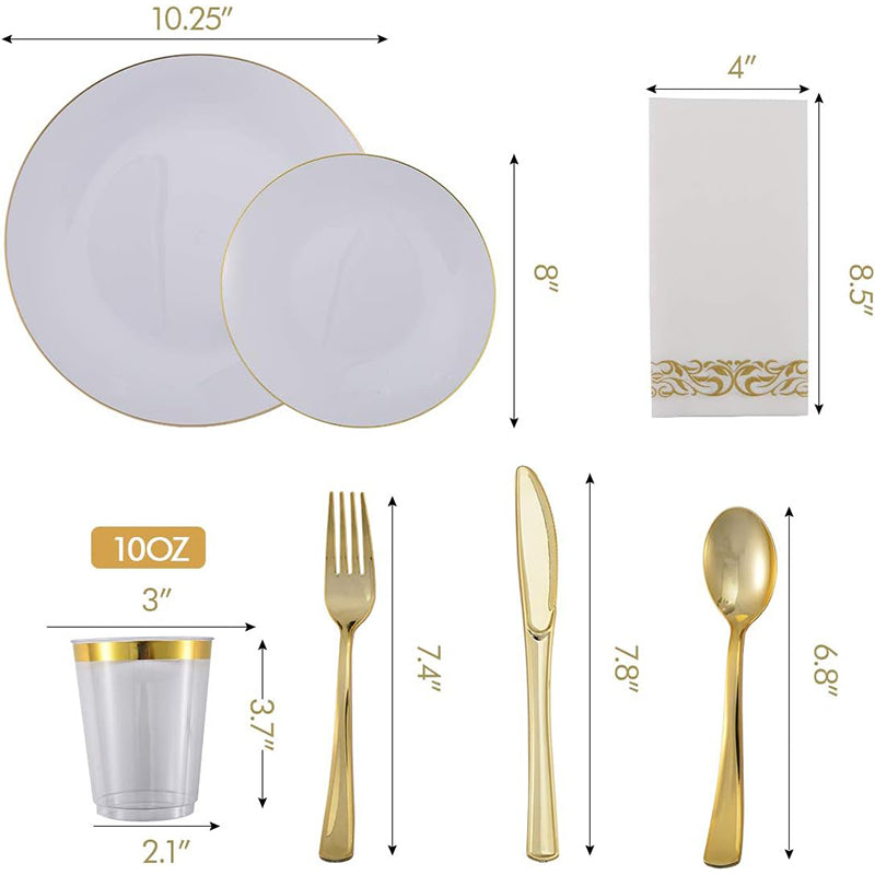 zhengao 25-person monthly CD-ROM with white background and single gold border simple Dessert table decoration Light luxury and high sense