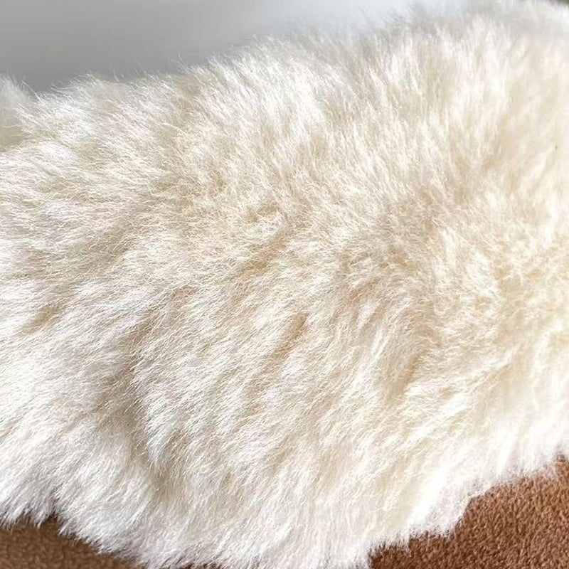zhenai slippers with hairy mouth