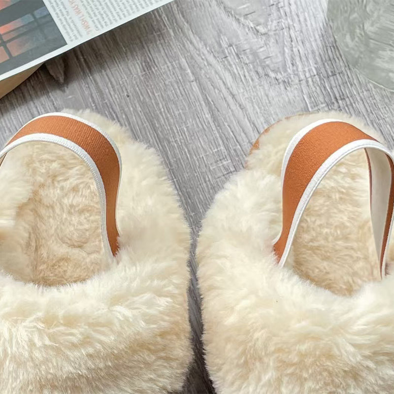 zhenai elasticated flip-flops