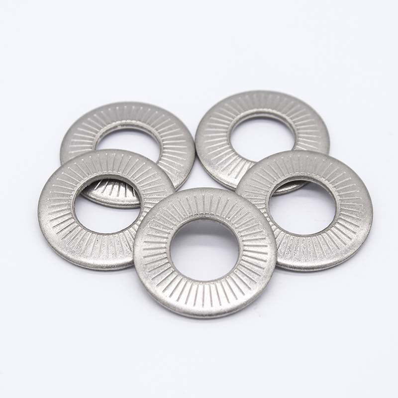 Zhenhua Single-sided tapered printed washer (Please consult customer service for prices) Non-slip locking gasket Stainless steel saddle gasket Butterfly type single face flower tooth washer anti-slip gasket