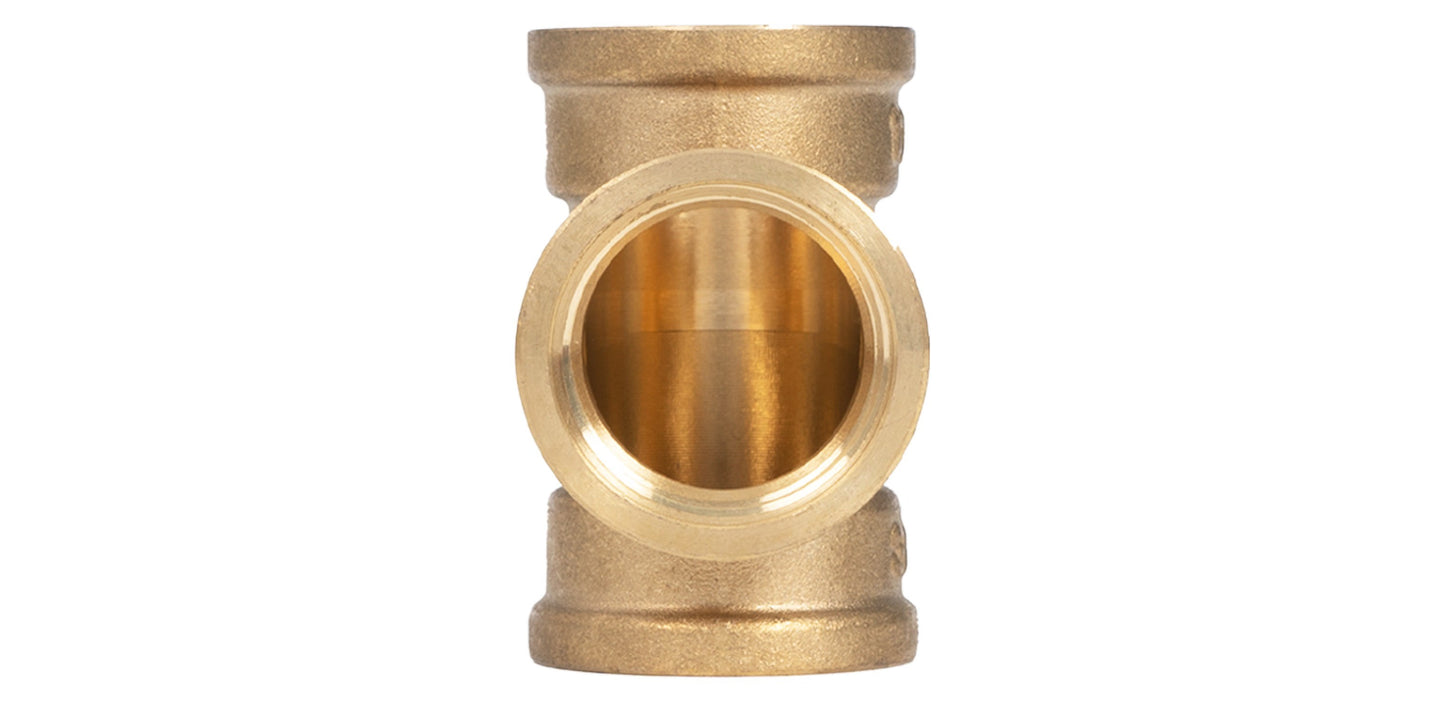 wuling Thickened equal diameter brass female threaded tee elbow pipe fittings(ask customer service for price)