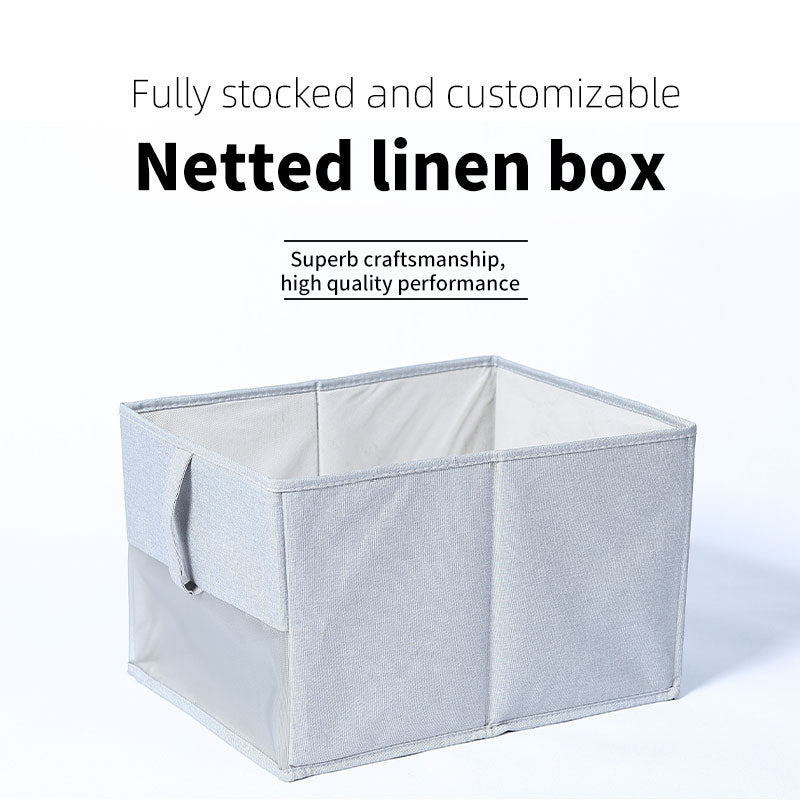 jiayanru netted linen box Organiser Storage Basket