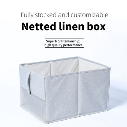 jiayanru netted linen box Organiser Storage Basket