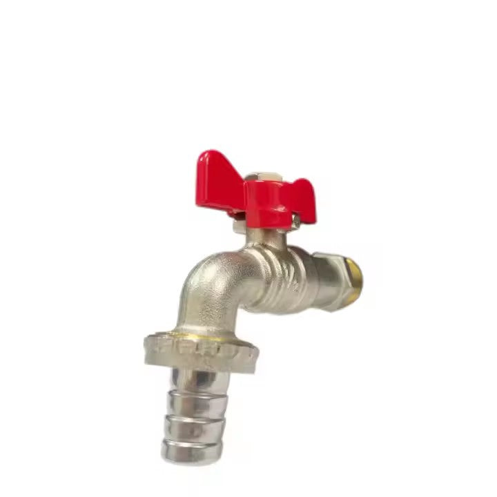 wuling Corrosion Resistant High Pressure Resistant 12" Nickel Plated Butterfly Handle Brass Faucet(ask customer service for price)