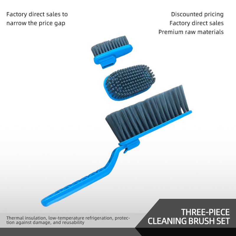 SHUNJIE Three-piece cleaning brush set（Ask customer service for specific prices）Portable Cleaning Brush Set  Home Cleaning Trio