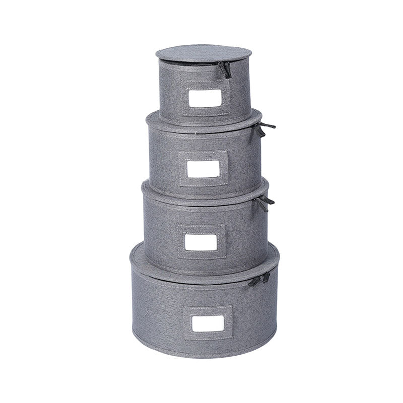 jiayanru Quilted round bag five-piece set Basket Large Capacity
