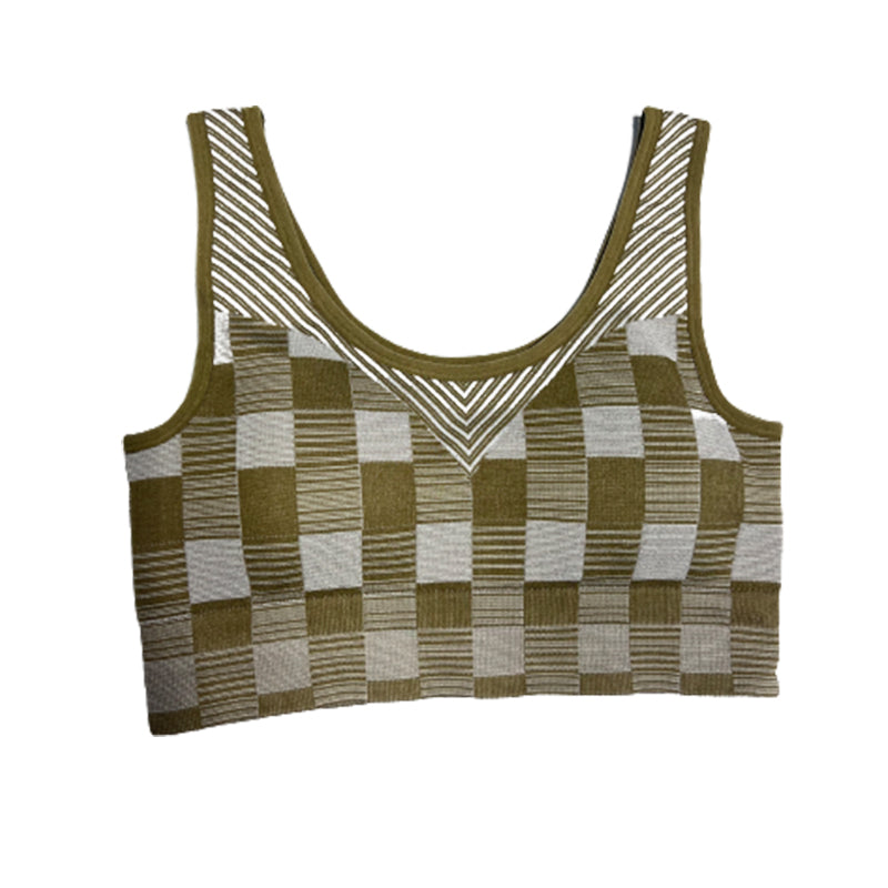 canhong Checked cup bra (price please ask customer service)