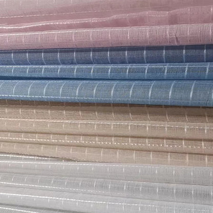 buqiu Curtain 3  Balcony white gauze floating window gauze curtain Simple modern gauze curtain