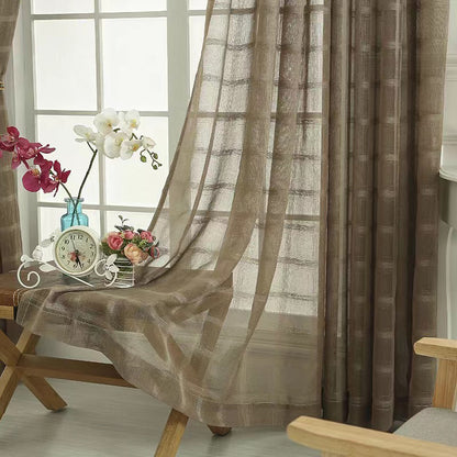 buqiu Curtain 1   Balcony white gauze floating window gauze curtain Simple modern gauze curtain