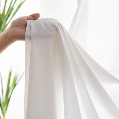 buqiu Curtain 6 Balcony white gauze floating window gauze curtain Simple modern gauze curtain