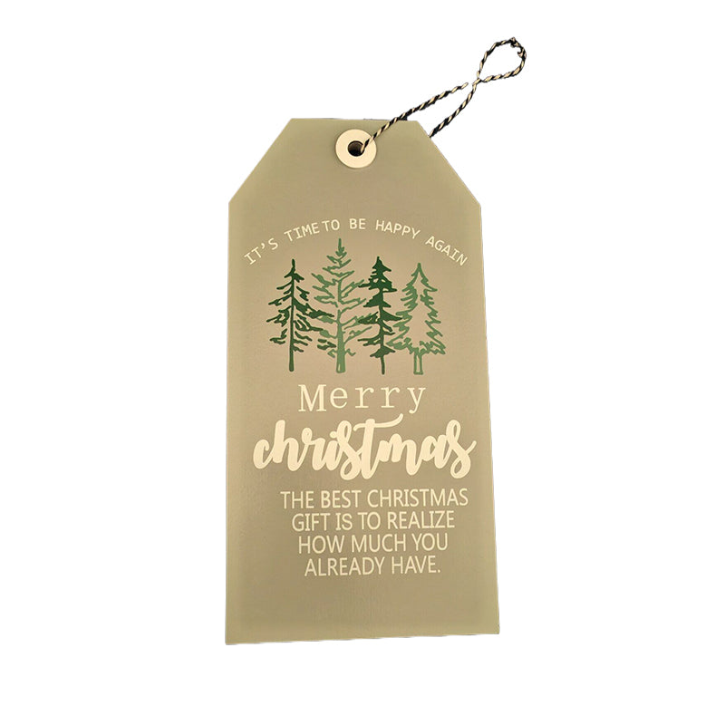 yishun Christmas small pendant (please ask customer service for price)  Small Christmas card cowhide tag creative cute