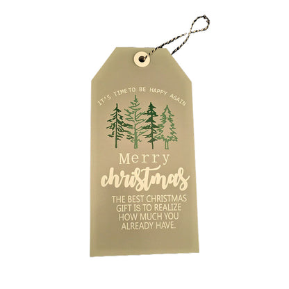 yishun Christmas small pendant (please ask customer service for price)  Small Christmas card cowhide tag creative cute