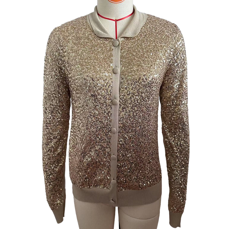 baichen BC002 Women's Beaded Cardigan Soft and Smooth Comfortable to Wear