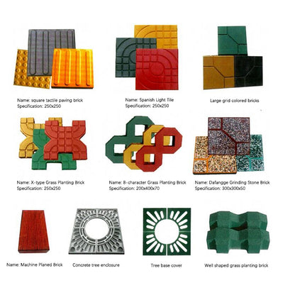 yangfan Colourful tile series (please ask customer service for price)  Colored pavement brick outdoor grass brick