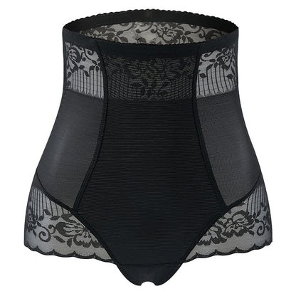 shunfa 8095  Oversized waist up underwear, black lace safety pants, sexy underwear