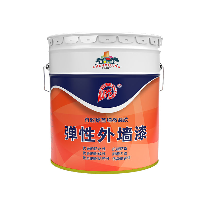 chenguang “Elastic Exterior Paint Morning Glory Multifunctional Waterproof Exterior Paint (Effectively Bridges Fine Cracks) CHG-F367”  Moisture and stain resistant outdoor self-brushing paint