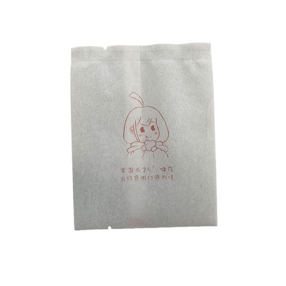 aodeqisu Cotton paper flat pocket (please ask customer service for price) Translucent cotton paper orange bag