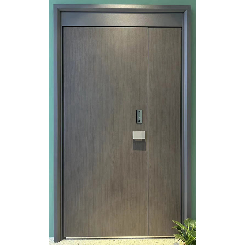 zhenyuan Steel security doors (ask customer service for prices)  Smart fingerprint unlocking door entry door
