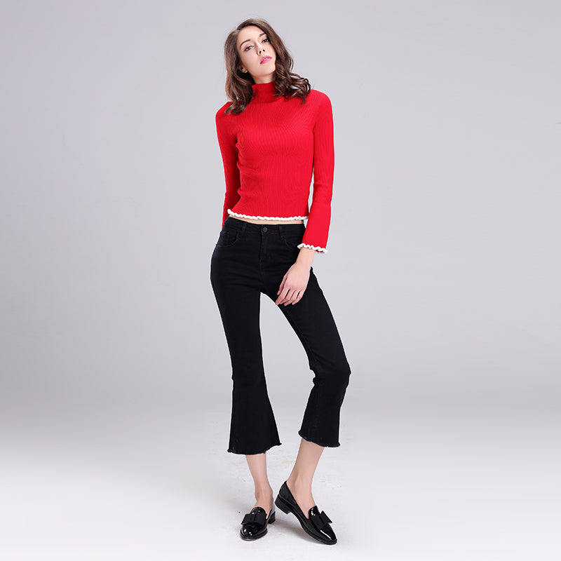 baichen Women's Knit Pullover Soft and Breathable