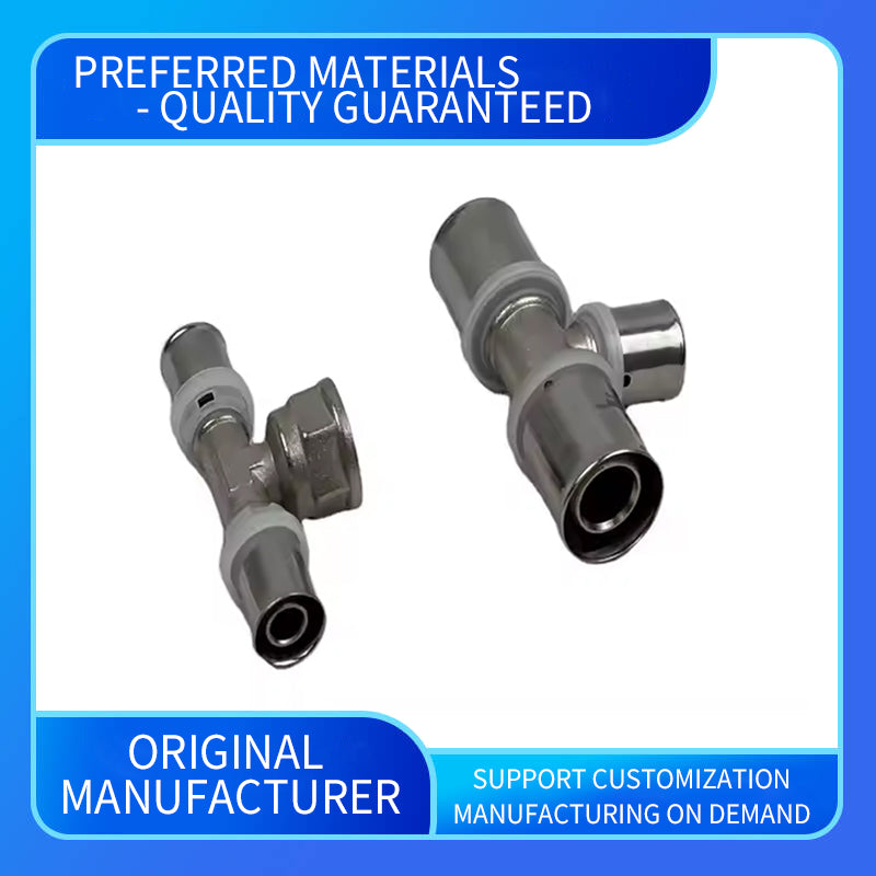 wuling Factory direct HVAC compressed copper pipe fittings brass fittings 10mm 12mm 14mm size forging technology model header(ask customer service for price)