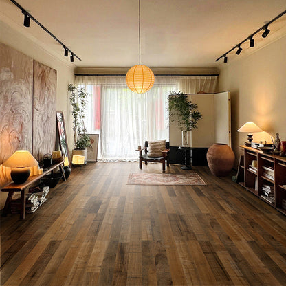 HANJING Black walnut laminate wood flooring Wear-resistant and durable Stable (ask for price)