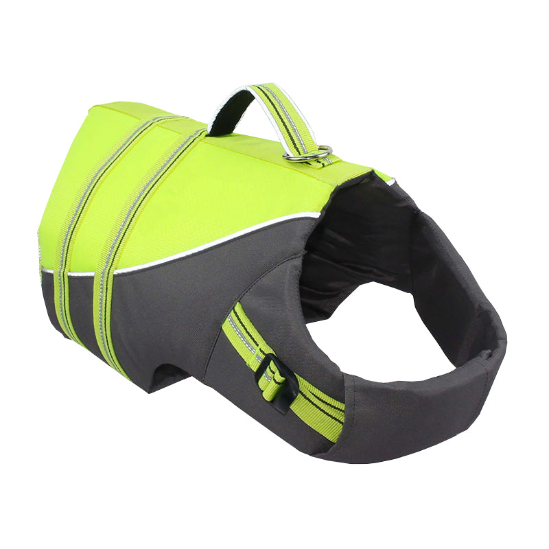 FUZHIWANG Orange swimming vest The dog swims chest and back Easy to float chest and back