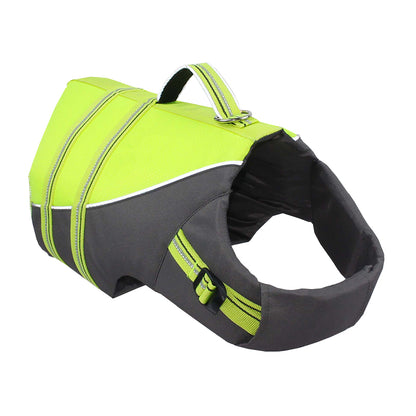 FUZHIWANG Orange swimming vest The dog swims chest and back Easy to float chest and back