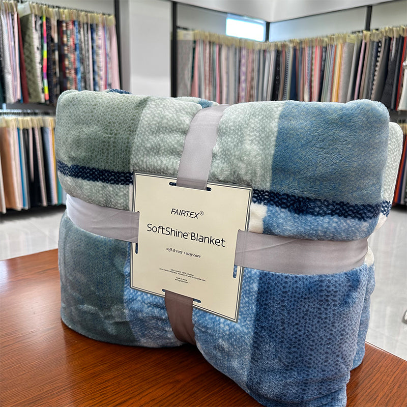 huade Printed Milk Velvet Blanket  Thickened warm office nap