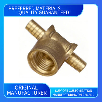 wuling All-copper sliding fasteners household plumbing fittings for water pipes three-way double pipe PEX fittings (ask customer service for price)