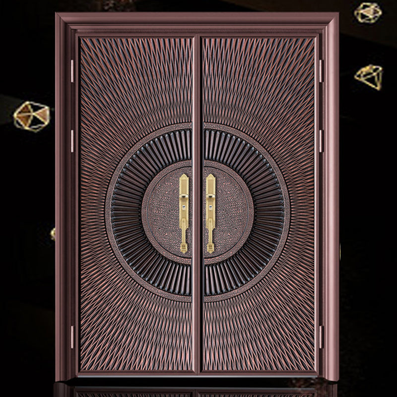 dongqiang Aluminum cast aluminum door (customized products prices please ask customer service) flameproof entrance door double door