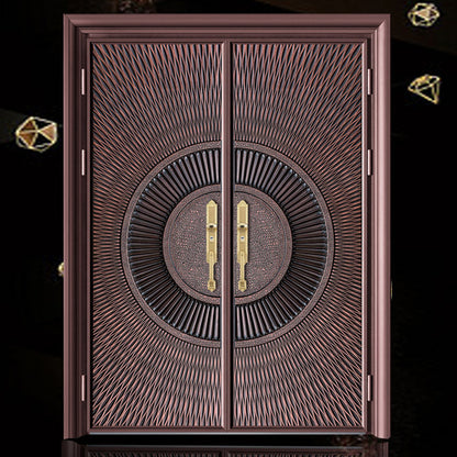 dongqiang Aluminum cast aluminum door (customized products prices please ask customer service) flameproof entrance door double door
