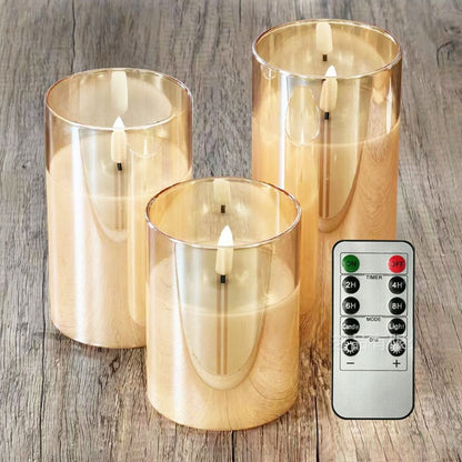 juhui LED glass electronic remote control candle simulation flame energy-saving lamp (price please ask customer service)