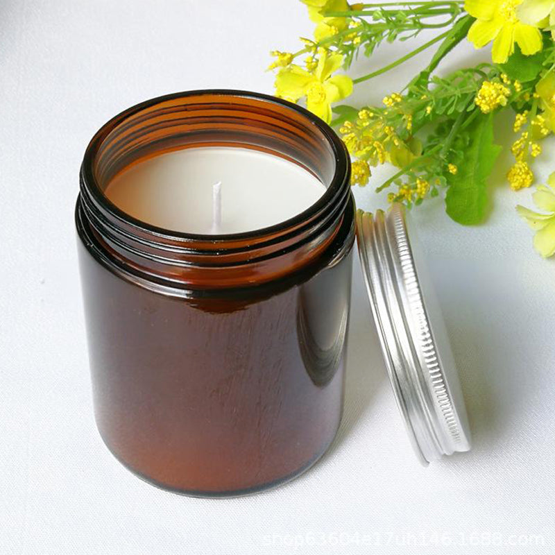 juhui Scandinavian Style Aromatherapy Glass Candle Natural Vegetable Wax Long Lasting Fragrance Diffuser (Please ask customer service for price)