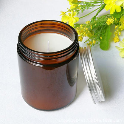 juhui Scandinavian Style Aromatherapy Glass Candle Natural Vegetable Wax Long Lasting Fragrance Diffuser (Please ask customer service for price)
