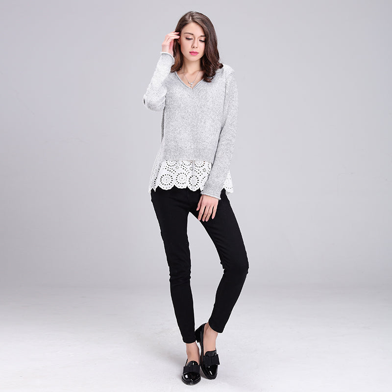 baichen Women's knit pullover Soft and skin-friendly, not easy to pill.