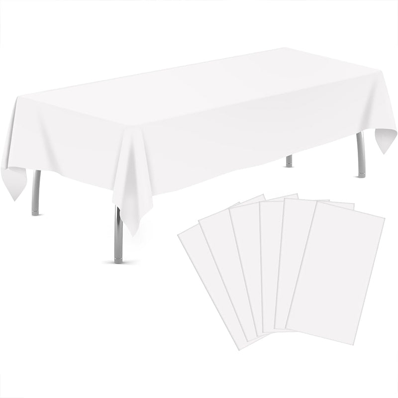 zhengao 6pcs disposable white tablecloths simple Dessert table decoration Light luxury and high sense
