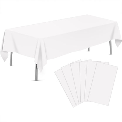 zhengao 6pcs disposable white tablecloths simple Dessert table decoration Light luxury and high sense