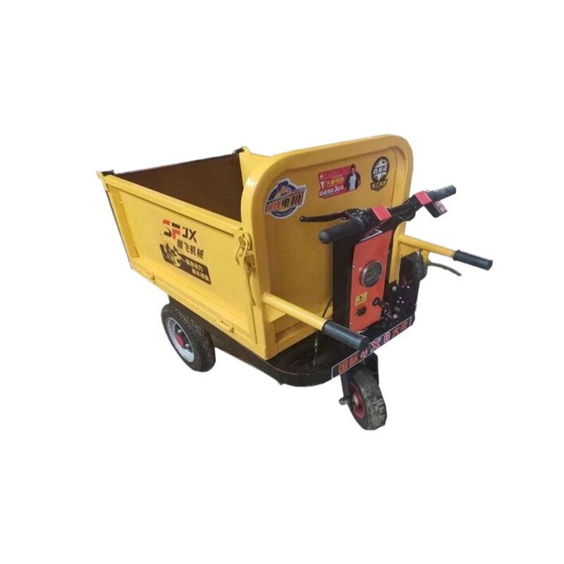 xinpeng Electric hand-push three doors (price please ask customer service)  Electric wheelbarrow construction site ash hopper truck