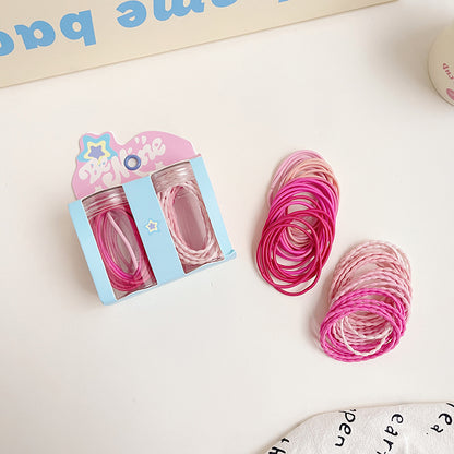 haiyan Versatile Leather Band Set  High dopamine elastic color rubber band for kids