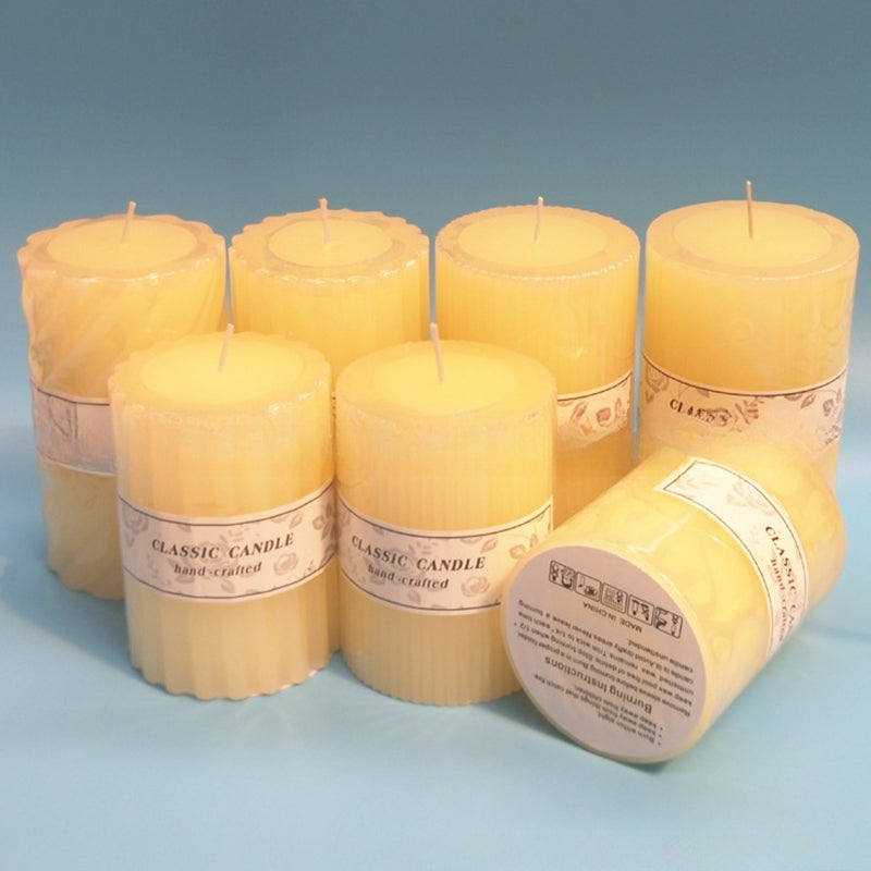 juhui Cylindrical Wax Pillar Wedding Wedding Candles Decorative Ambiance Props (ask customer service for price)