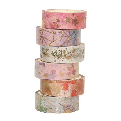 jinxiang Hot Stamping Flower washi tape （Starting from 300）