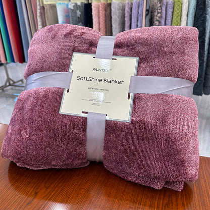 huade Cationic Flannel Blanket  Simple leisure antistatic air conditioning blanket