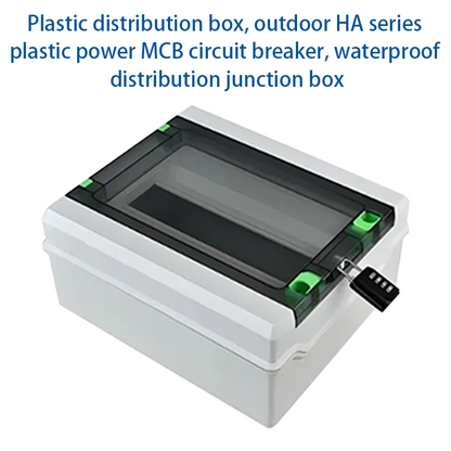 TENGTAI Plastic distribution box, outdoor HA series plastic power MCB circuit breaker, waterproof distribution junction box