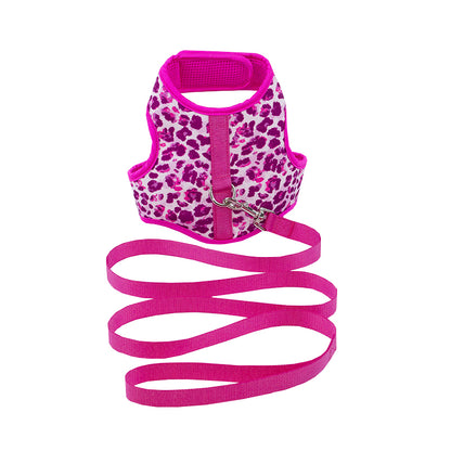 FUZHIWANG Butterfly series chest and back rope Vest chest back Haulage rope Dog leash  Breathable leash